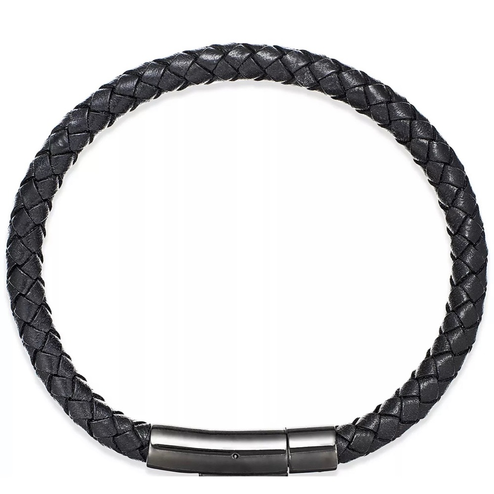 Mens braided leather bracelet NWOT